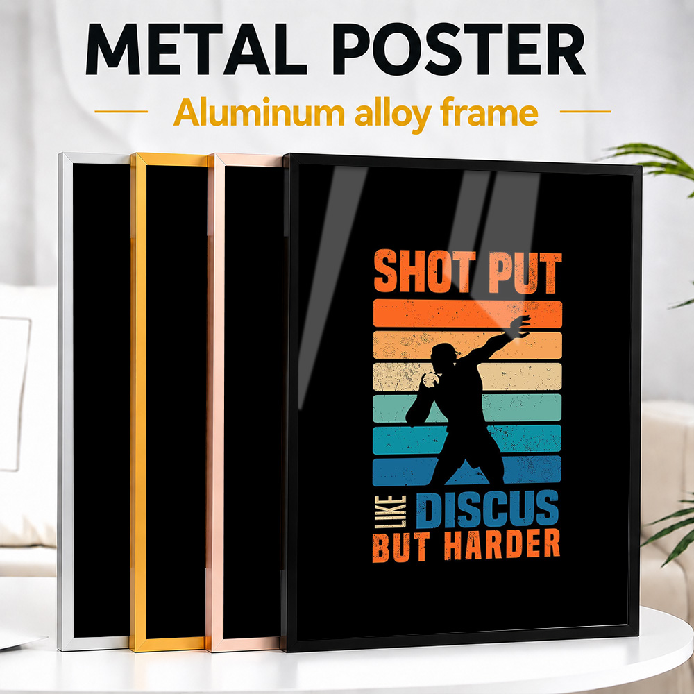 Shot Put Metal - Shot Put Framed Metal Poster Personalized