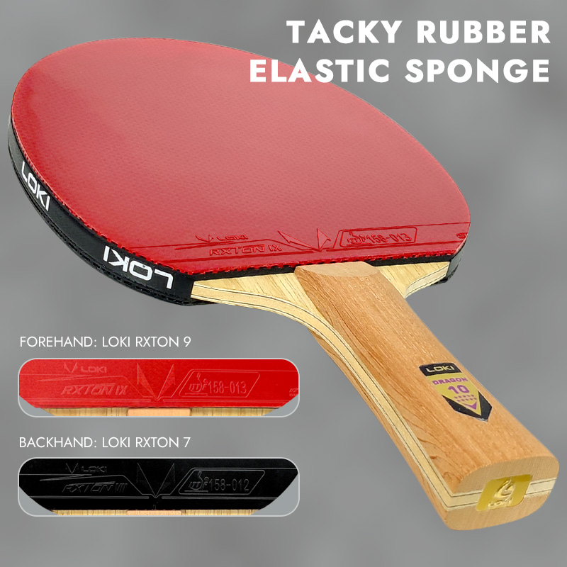 LOKI DRAGON 10 STAR Table Tenn - Badminton Racket Carbon ulasan dan harga
