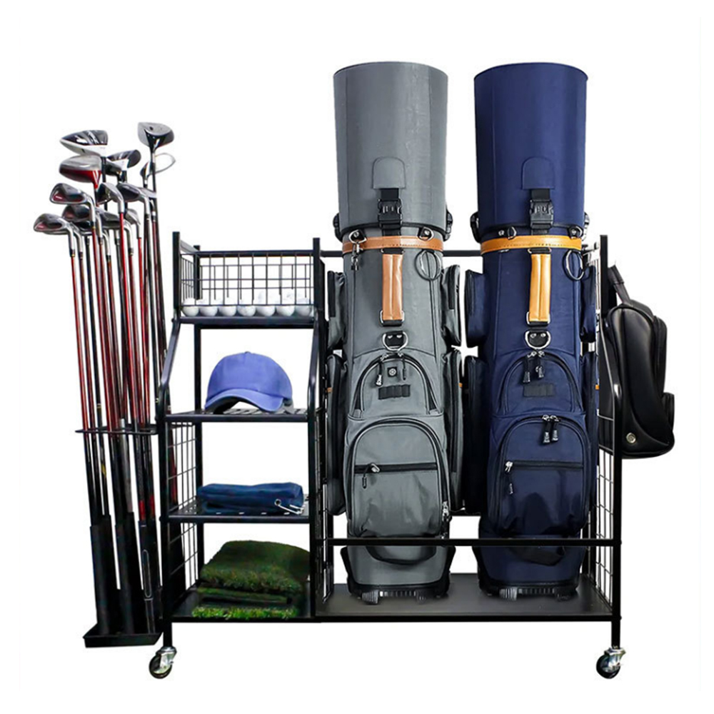 Golf Bag Storage Garage Organi - Sports Equipment Rack ulasan dan harga
