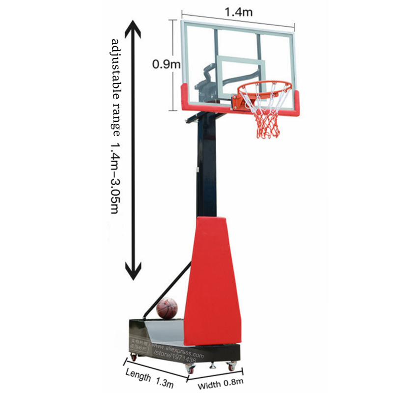 Height Adjustable Portable Mov - Sports Equipment For Schools ulasan dan harga
