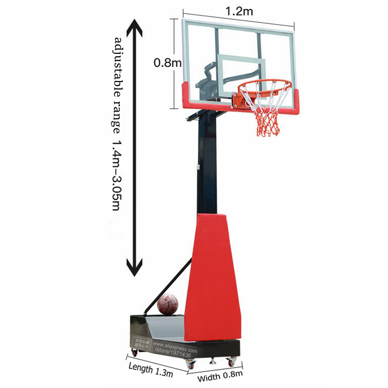 Height Adjustable Portable Mov - Sports Equipment For Schools ulasan dan harga