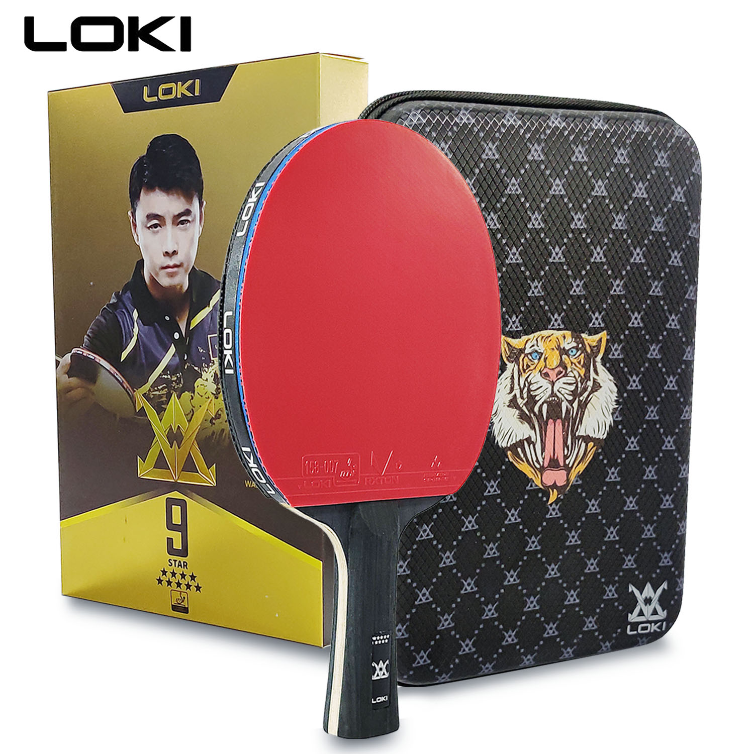 LOKI 9 Star Table Tennis Racke - Badminton Racket Carbon ulasan dan harga