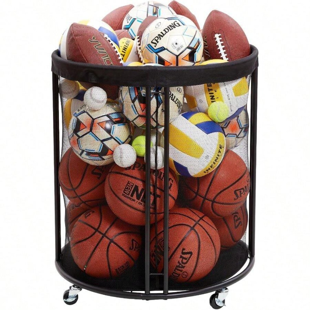 Heavy Duty Ball Storage Bin Ca - Sports Equipment Rack ulasan dan harga