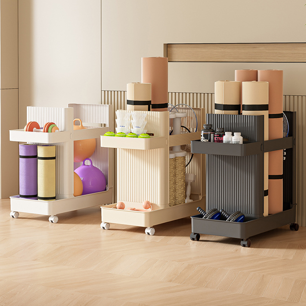 Gym Equipment Holder with Whee - Sports Equipment Rack ulasan dan harga