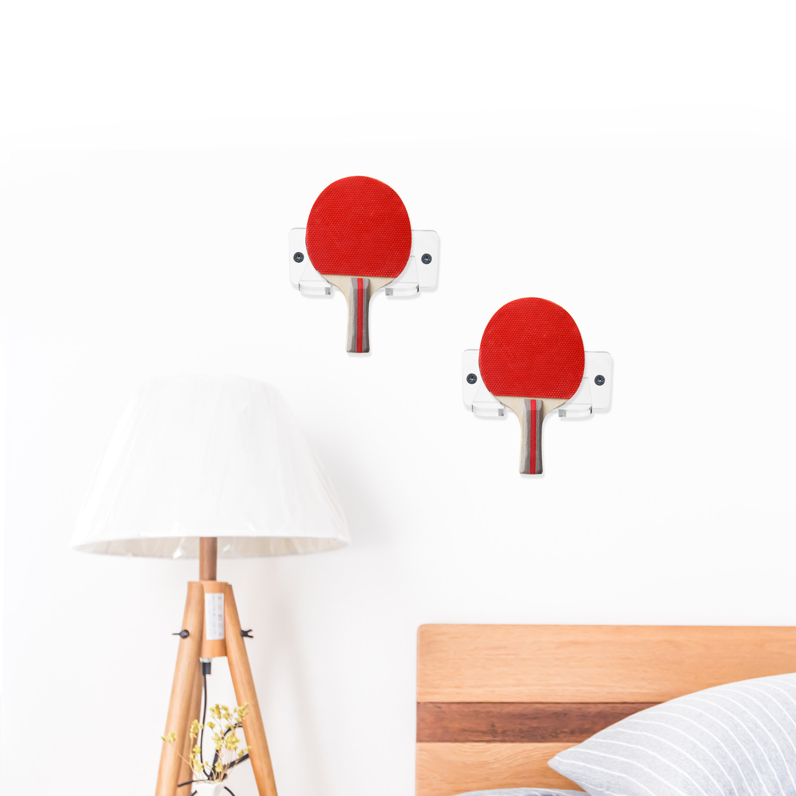 Wall-Mounted Acrylic Table Ten - Sports Equipment Rack ulasan dan harga
